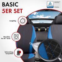 Autositzbezug Dundee schwarz-blau