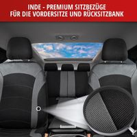 Autositzbezug Inde schwarz