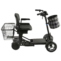 Faltbares 4-Rad Seniorenmobil 6 km/h – Schwarz, 2×250 W, Lithium, bis 40 km