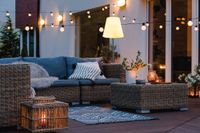 LED Standleuchte Outdoor mit Lautsprecher