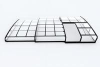 Poolüberdachung "Aqualina" aus Aluminium, ca. 6,63 x 3,26 x 0,8 m