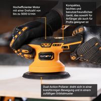 12V Akku-Exzentrische-Polier- und Schleifmaschine 150 mm Mit 2 Ah Akku und 2.4A Ladegerät