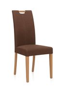 4er SET Polsterstuhl Nürnberg Eiche lackiert Massivholz Walnut