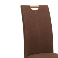 4er SET Polsterstuhl Nürnberg Eiche lackiert Massivholz Walnut