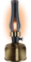 Retro LED Designlampe alt-messingfarben