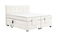 Boxspringbett BERN 180x200 cm mit Motor weiß Coral 70