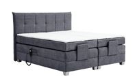 Boxspringbett BERN 140x200 cm mit Motor anthrazit Coral 80