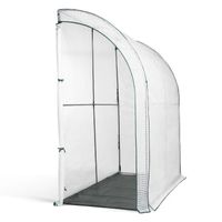 Ganzjahres-Gewächshaus mit isolierender Bodenmatte, ca. 200x100x200 cm – Transparent