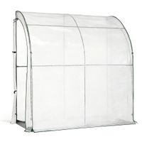 Ganzjahres-Gewächshaus mit isolierender Bodenmatte, ca. 200x100x200 cm – Transparent