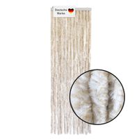 Flauschvorhang 56x185cm beige-weiß meliert, Fliegenschutz, Türvorhang