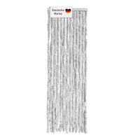 Flauschvorhang 56x185cm hellgrau-weiß meliert, Fliegenschutz, Türvorhang