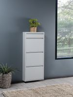 Schuhkipper mit 3 klappen aus Metall, ca. 15 x 50 x 103,5 cm