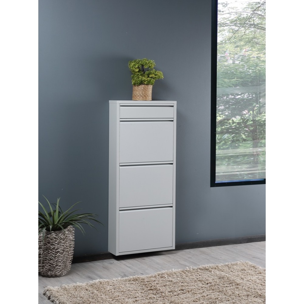 Schuhkipper mit 3+ klappen aus Metall, ca. 15 x 50 x 114,5 cm