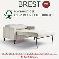 Moderner Bettsessel BREST mit integrierter Bettfunktion L, ca. 89 x 120 x 83 cm