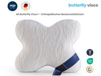 AH Butterfly Visco® – Ergonomisches Seitenschläfer- Kissen mit Memory-Schaum – 53x42 cm, 
