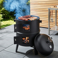 3-in-1 Räuchergrill vertikal, ca. 40 x 80 cm