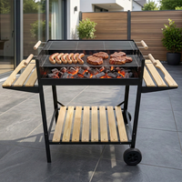 Holzkohle BBQ Grill, ca. 126 x 50 cm 