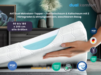 AH7 Dual Matratzen-Topper – 7 cm Gelschaum & Kaltschaum mit 2 Härtegraden