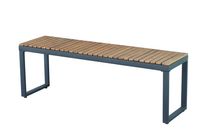 Gartenbank aus Akazienholz, ca. 130 x 35 x 45 cm