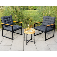 7tlg. Bistro-Set inkl. Kissen 