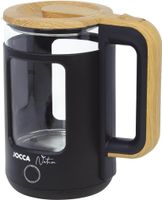 JOCCA Elektrischer Wasserkocher schwarz, 1,8L, Borosilikatglas, 360° Basis, Schnellkoch