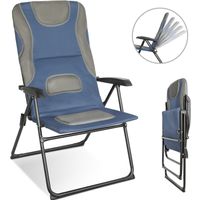 HOMECALL Gartenstuhl Hochlehner Campingstuhl Klappstühle, 5-Fach Verstellbar, 3D-Mesh, bis 150KG