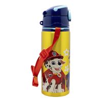 Paw Patrol Alu-Trinkflasche mit Strohhalm & Tragegurt