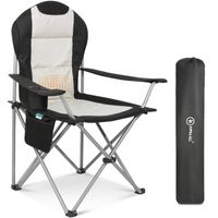 HOMECALL Klappbar Campingstuhl, Hochlehner Angelstuhl, mit Getränkehalter