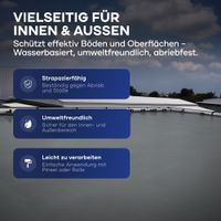 Flüssigkunststoff für Innen & Außen, Silbergrau 2,5L für ca. 25m²