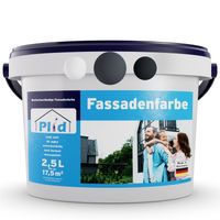 Fassadenfarbe Schiefergrau 2,5l , für ca. 30m² / Außenfarbe, Mauerfarbe, Hausfarbe