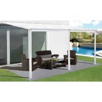 Terrassendach/Veranda, ca. 495 x 303 x 258 cm - Weiß