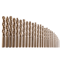 HSS- Spiralbohrer, 25 tlg., Bernsteinfarben