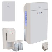 Luftentfeuchter Mini Raumentfeuchter elektrisch, für Wohnräume 600ml/24h, Glasfront