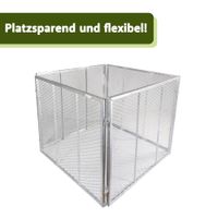 Metall Komposter 448 L silber, stabiler Komposter für eigenen Bio-Kompost