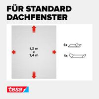 Fliegengitter Comfort Klett für Dachfenster, mit Sonnenschutz ca. 1,20mx1,40m\n