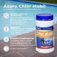 Azuro Chlorgranulat Chlorstabilisator Granulat für Pool