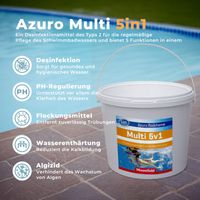 Azuro Chlortabletten 5 in 1 Chlor Multitabs 200g langsamlöslich für Pools