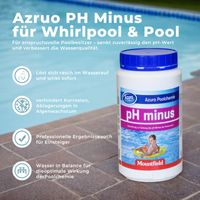 Azuro PH Minus für Pools, zur effektiven PH Wert Senkung