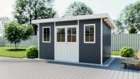 WPC Gartenhaus Flachdach L FSC100%