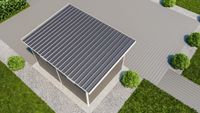 WPC Gartenhaus Flachdach L FSC100%