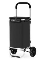 40L Einkaufstrolley – Einkaufswagen Aluminium Schwarz
