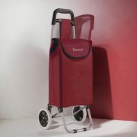 Einkaufstrolley mit 30L Volumen – Leicht & stabil, Rot