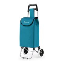 Einkaufstrolley 30L – Aluminium-Trolley in Türkis