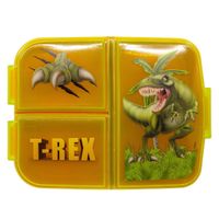 T-Rex Kinder-Brotdose – 3 Fächer & Dino-Design