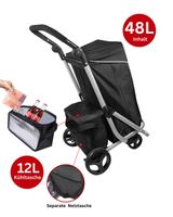 Einkaufstrolley mit 48 L Tasche & 12 L Kühlfach