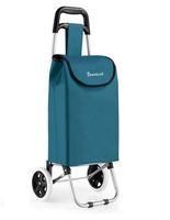 Einkaufstrolley 27 L – Hellblau mit Alugestell