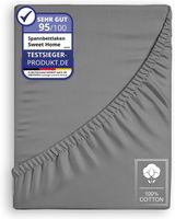 Weiches Jersey Spannbettlaken 180x200 cm – Anthrazit