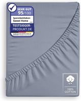 Weiches Jersey Spannbettlaken 160x200 cm – Grau