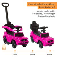 Lemodo Rutschauto mit Schiebstange Mercedes ab 1 Jahr, pink