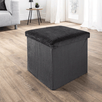 Cord-Sitzwürfel, Dunkelgrau